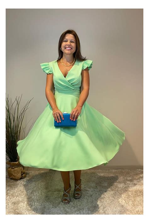 Vestido on sale gala verde