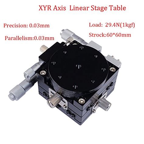 Precision Xyr 3 Axis Manual Linear Positioning Stage Bearing Tuning ...