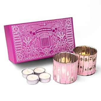 Phool Ganpati Candle Decor Gift Set - Lavender Silver Votive - Set of 2 ...