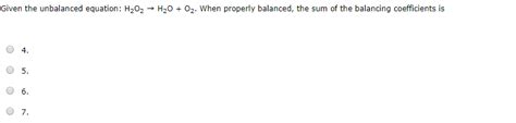 Image result for H2O2 H2O O2 Balanced Equation