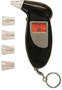 Real Instruments Alcohol Tester With LED Back Lit Breath Analyzer ...