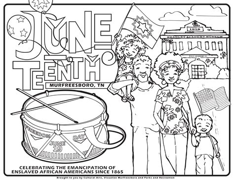 Juneteenth Printable Coloring Pages