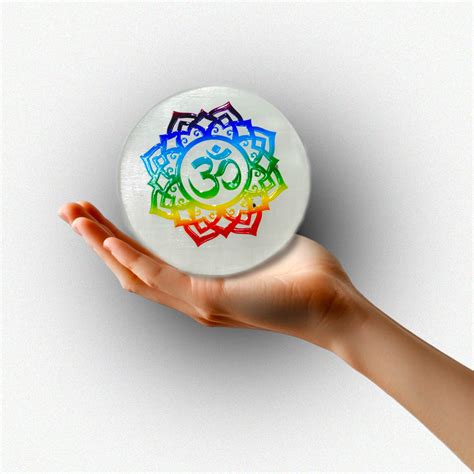 Om Selenite Charging Plate – anshilwellness