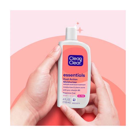 Buy Clean & Clear Essentials Dual Action Oil-Free Facial Moisturizer ...