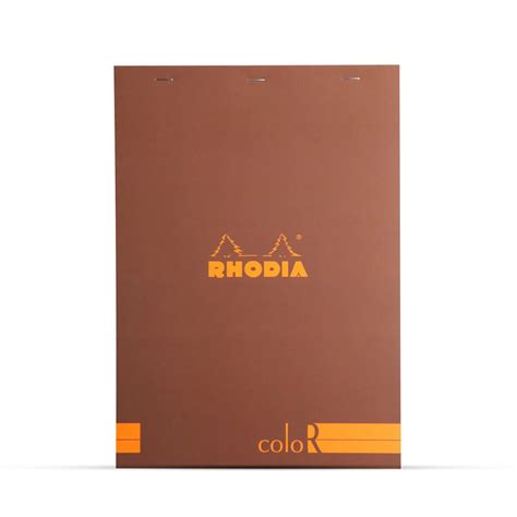 Rhodia Basics Chocolate Notepad (210X297mm - Lined) 18963C - SCOOBOO ...