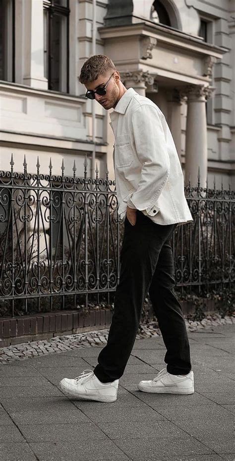 Black and White Outfit Men 的图像结果