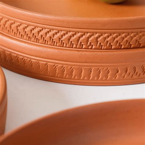 Set Of 4 Terracotta Dinner Plates Online - Premium Dinner Plate | Nestasia