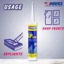 ABRO GP-1000 Clear General Purpose Silicone Sealant Water Resistant ...