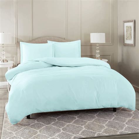 Amazon.com: Nestl Light Blue Duvet Cover Full Size - Soft Full Size ...