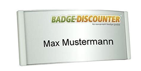 Buy Name Badge PSG White, complete Kit for 10 professional name tags ...