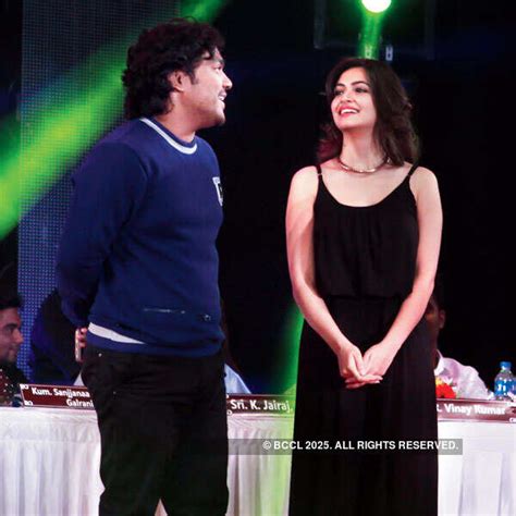 Kriti Kharbanda and Sanjjanna at BMS College fest in Bangalore.
