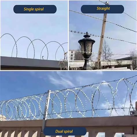 REMYS Razor Ribbon Barbed Wire, Galvanized Steel Razor India | Ubuy