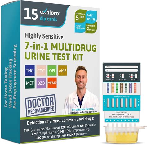 Amazon.com: Exploro Home Drug Test Kit for all Drugs, 7-Panel Urine ...