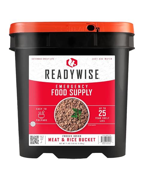 ReadyWise Emergency Food Supply - 88 Servings Meat & India | Ubuy