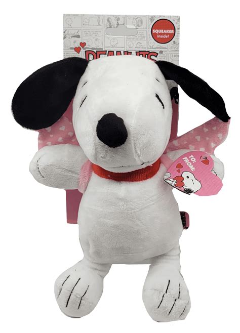 Peanuts Snoopy Plush Dog Toy, Valentine's Day Angel Plush - Squeaker ...