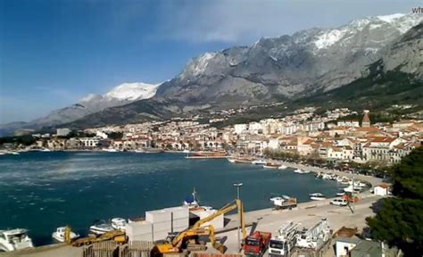 Makarska - square and marine, Makarska, [ Right now, LIVE ...