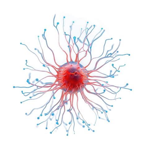 Png a brain cell jellyfish red black background | Premium AI-generated ...