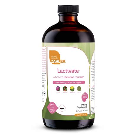 Zahler Lactivate Lactation Support Supplement To Increase Mothers Milk ...