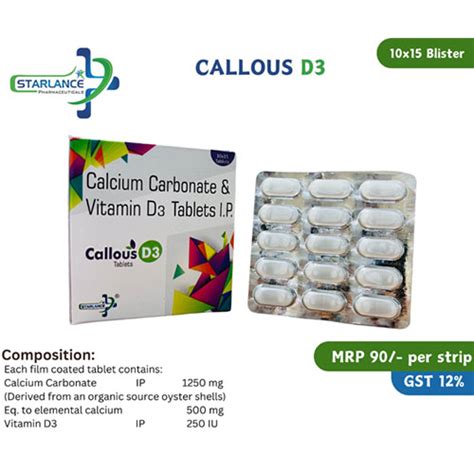 CALLOUS-D3 Tablets Starlance Pharmaceuticals