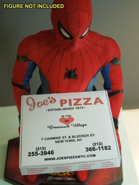 1/6 scale Custom Joes Pizza Box for Spiderman Peter Parker | #3787976444