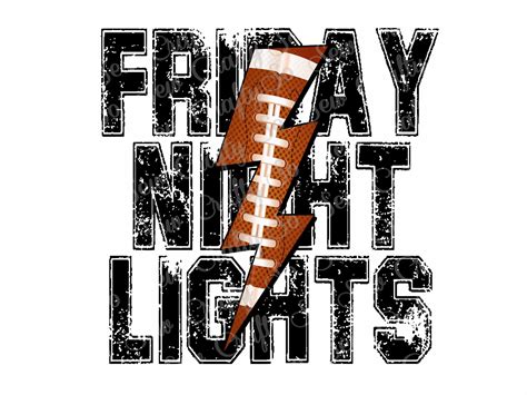 Friday Night Lights PNG Friday Night Lights Thunderbolt - Etsy