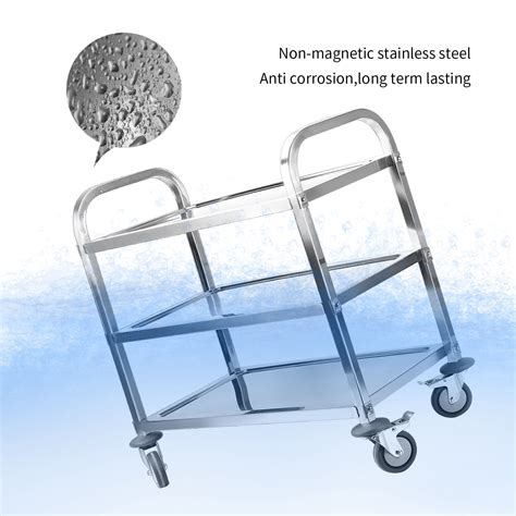 Buy tonchean 37x20x37 inch 3-Tier Stainless Steel Utility Cart ...