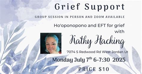 Grief Support Group session , The Conjuring Tree 7074 S Redwood Rd West ...