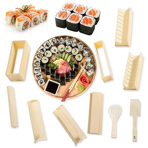 Sushi Making Kit, 10 Pieces DIY Sushi Set Plastic ... – Grandado