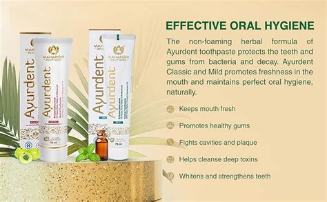 Buy Maharishi Ayurveda Ayurdent Classic Ayurvedic Herbal Toothpaste ...
