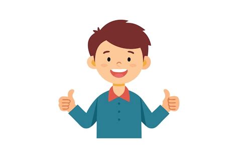 Smiling boy giving thumbs up on transparent background | Premium AI ...
