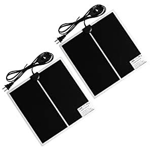 FIVEAGE 14W 11” x 11” Square Reptile Heat Pad Under Tank Terrarium ...