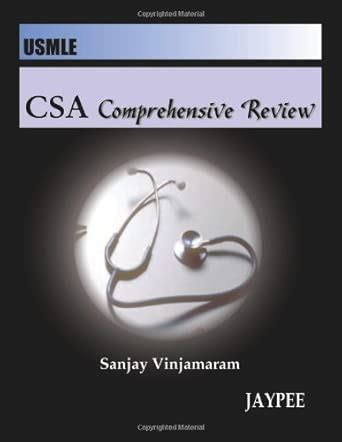 Usmle Csa Comprehensive Review : Vinjamaram: Amazon.in: Books