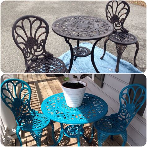 Painted Metal Patio Furniture So Much To Make: How To Refinish Wrought