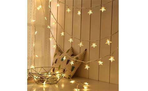 Buy Gesto Serial String Star Lights for Decoration - 14 LED Star Fairy ...