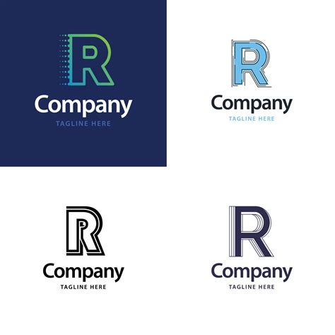 Letter R Big Logo Pack Design Creative Modern logos design for your business 18492985 Vector Art ...