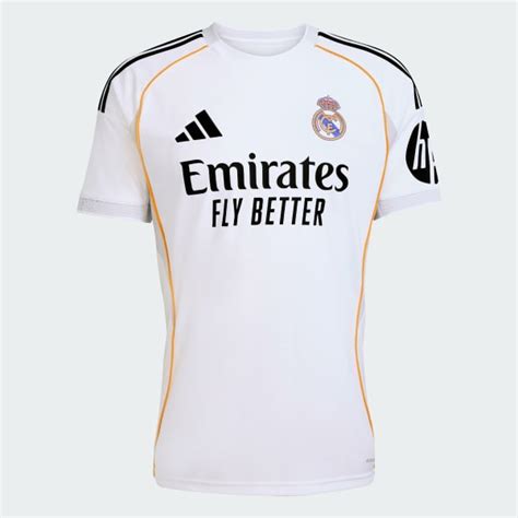 adidas Real Madrid 25/26 Home Jersey - White | Free Shipping with adiClub