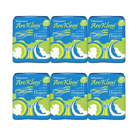 ARO KLEEN ( ISI CERTIFIED ) Premium Adult Diaper With Odour Lock & Anti ...