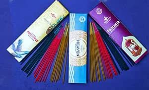 Tirupati Pack of 3 Natural Incense Sticks, GoodVibes Pack (180 Organic ...