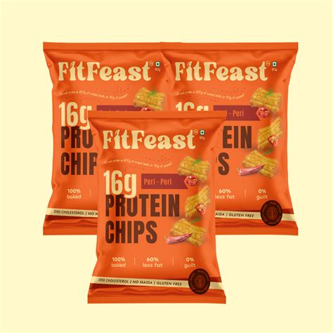 Protein Chips Peri Peri | As Seen on Shark Tank (Pack of 3) – FitFeast