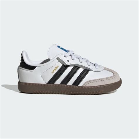 adidas Samba OG Comfort Closure Elastic Lace Shoes Kids - White ...