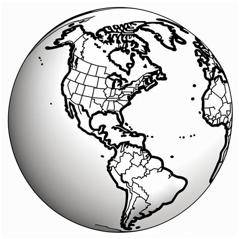 Earth Sketch Outline | Stable Diffusion Online