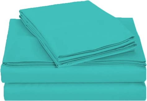 I WISH Cotton Satin 300 TC Fine Luxorious BedSheet/Mint Green Color ...