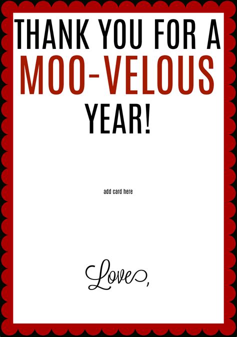 Chick Fil a Teacher Appreciation Printable Free | FREE Printable