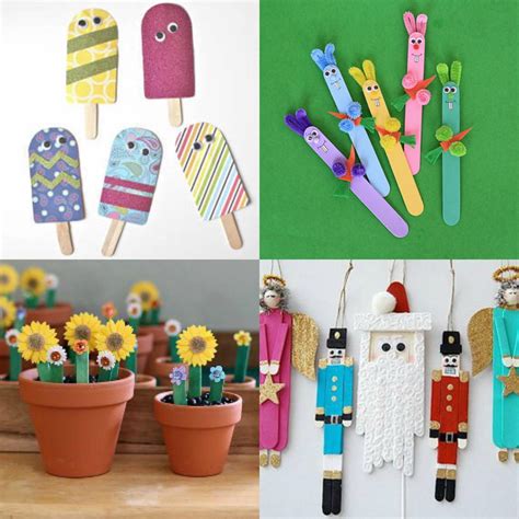 Craft Ideas Using Popsicle Sticks 的图像结果