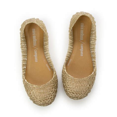 メリッサ melissa MINI MELISSA CAMPANA PAPEL INF （GLITTER GOLD） -waja bazar ...