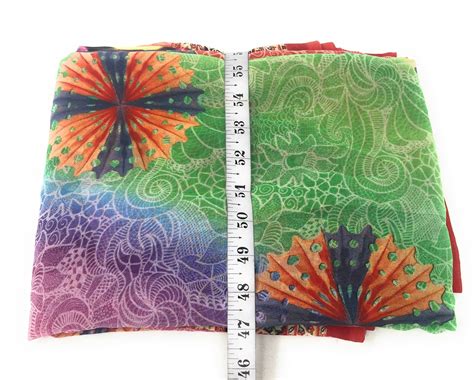 Multicolour Abstract Pattern Printed Georgette Fabric| Sold by the ...