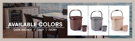 GALOOF Strong Bucket with Mug Bathroom Set of 2 for Kitchen & Bathroom ...