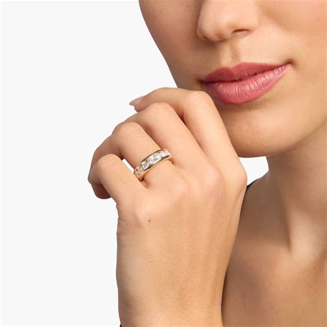 Channel Set Diamond Ring In 14K Yellow Gold (2 Ct. tw. - H-I / SI1-SI2)