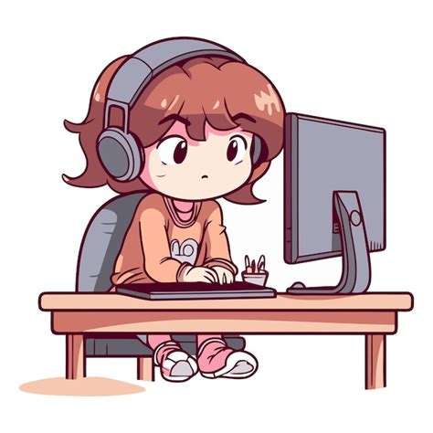 Image result for Play Computer Games Cartoon