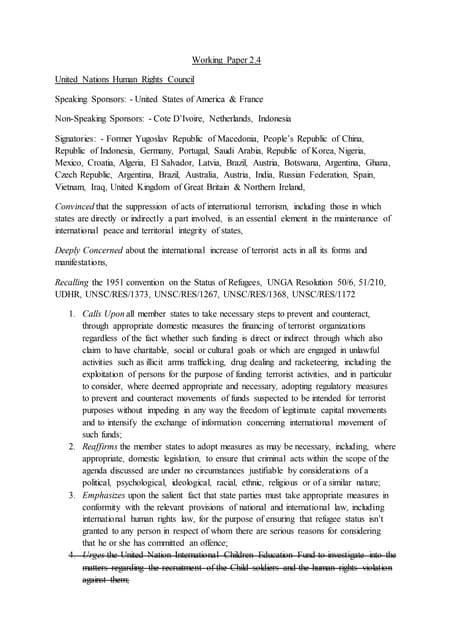 Image result for Draft Resolution